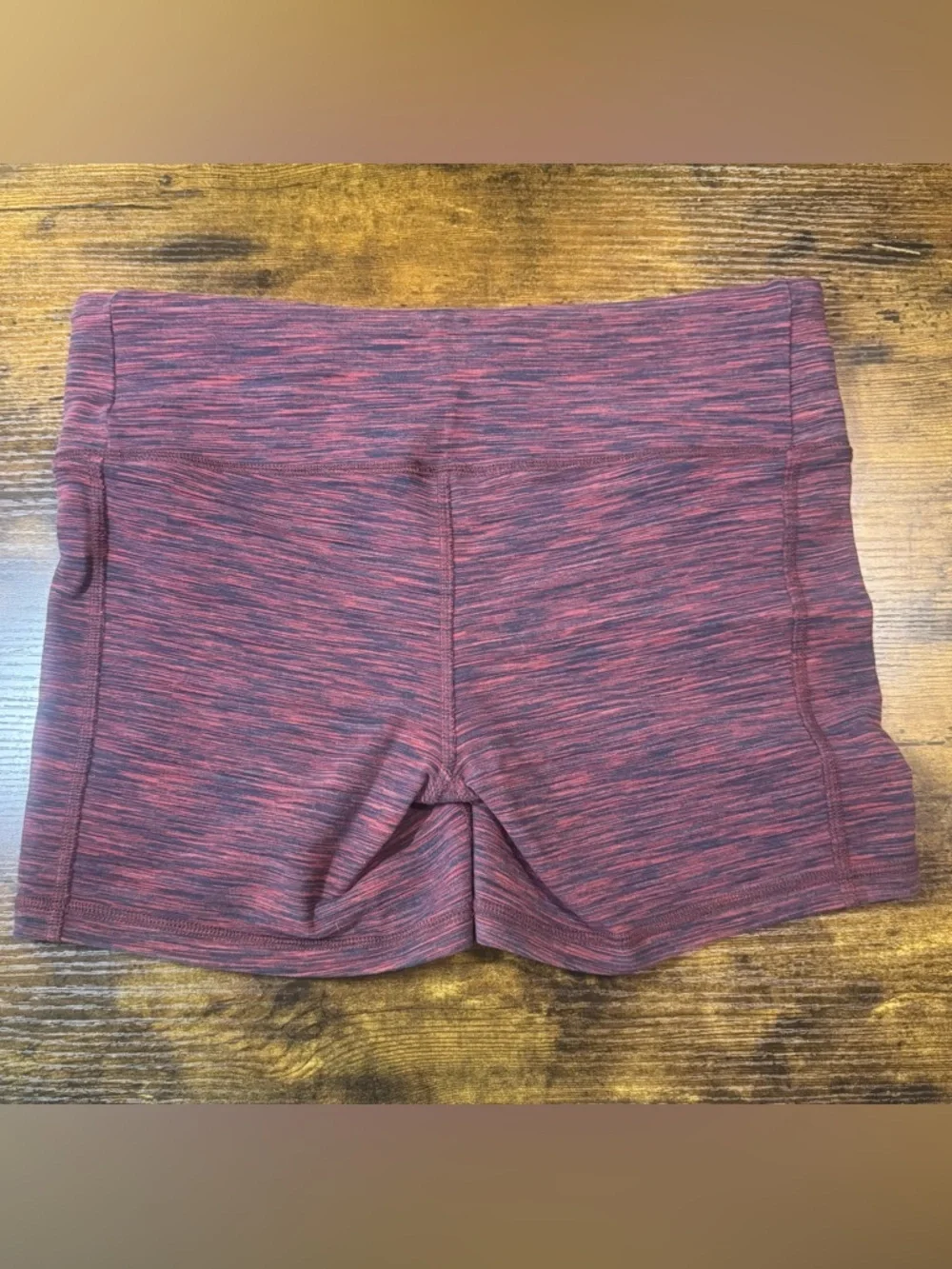 Alo Yoga Space Dye High Waisted Biker Shorts Purple Pink Size XS